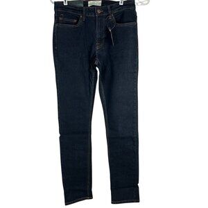 Jachs New York Mens Straight Fit Dark Wash Denim Jeans 30x34